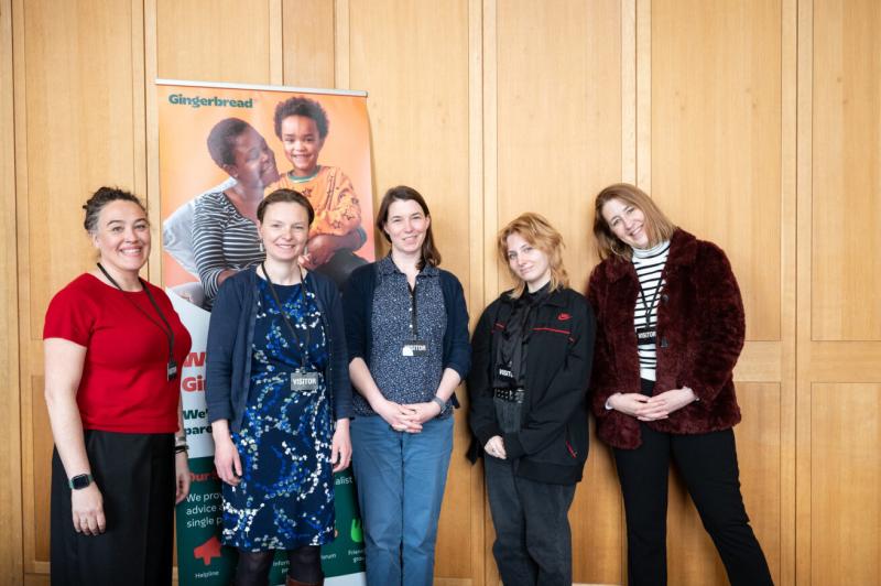 Gingerbread staff members at event in parliament